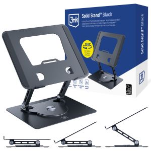 Hliníkový stojan na laptop 3mk Solid Stand™ Black
