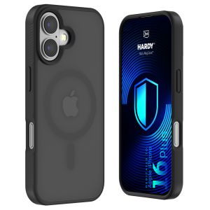 Dymové puzdro s MagSafe pre Apple iPhone 16 Plus – 3mk HARDY® Hazy MagCase™ Black
