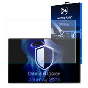 Matná ochranná fólia na displej navigácie pre Dacia Bigster Journey 2025- – 3mk TechWrap Matte™ Center Display