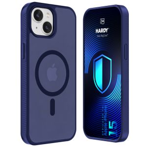 Dymové puzdro s MagSafe pre Apple iPhone 15 – 3mk HARDY® Hazy MagCase™ Blue