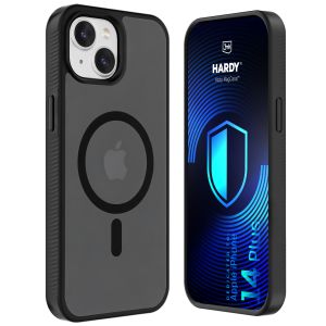Dymové puzdro s MagSafe pre Apple iPhone 14 Plus – 3mk HARDY® Hazy MagCase™ Black