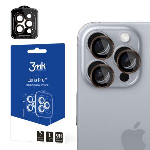 Tvrdené sklo na objektív fotoaparátu pre Apple iPhone 16 Pro 3mk Lens Protection Pro Rose Brown