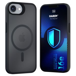 Dymové puzdro s MagSafe pre Apple iPhone 16E/ iPhone 17E – 3mk HARDY® Hazy MagCase™ Black