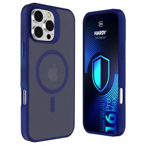Dymové puzdro s MagSafe pre Apple iPhone 16 Pro Max – 3mk HARDY® Hazy MagCase™ Blue