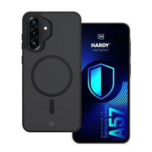 Dymové puzdro s MagSafe pre Samsung Galaxy A57 – 3mk HARDY® Hazy MagCase™ Black