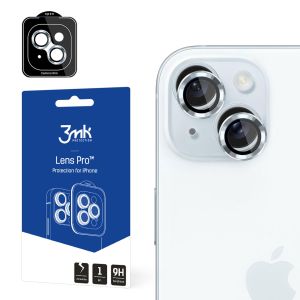 Tvrdené sklo na objektív fotoaparátu pre Apple iPhone 15 3mk Lens Protection Pro Blue