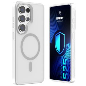 Dymové puzdro s MagSafe pre Samsung Galaxy S25 Ultra – 3mk HARDY® Hazy MagCase™ White