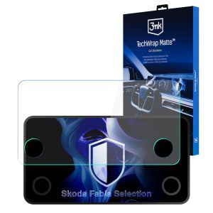 Matná ochranná fólia na displej navigácie pre Skoda Fabia Selection – 3mk TechWrap Matte™ Center Display