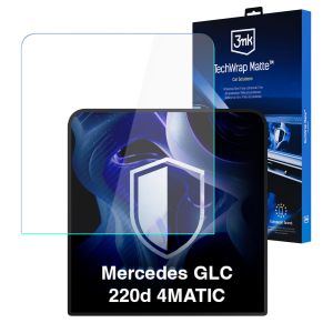 Matná ochranná fólia na displej navigácie pre Mercedes GLC 220d 4MATIC – 3mk TechWrap Matte™ Center Display