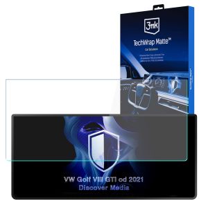 Matná ochranná fólia na displej navigácie pre VW Golf VIII GTI 2021- – 3mk TechWrap Matte™ Center Display