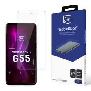 Nerozbitné hybridné sklo na Motorola Moto G55 5G - 3mk FlexibleGlass™