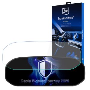 Matná ochranná fólia na displej prístrojového štítu pre Dacia Bigster Journey 2025- - 3mk TechWrap Matte Cluster™