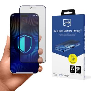Matné tvrdené sklo na Apple iPhone Air - 3mk Hardglass Matt Max Privacy