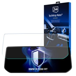 Matná ochranná fólia na displej navigácie pre BMW R 1250 RT – 3mk TechWrap Matte™ Center Display