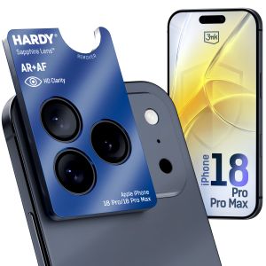 Zafírové sklo na objektív Apple iPhone 18 Pro/ 18 Pro Max - 3mk HARDY® Sapphire Lens™
