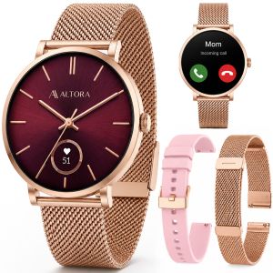 Dámske smart hodinky s AMOLED displejom a funkciou volaní 3mk Altora™ Vivid Lady