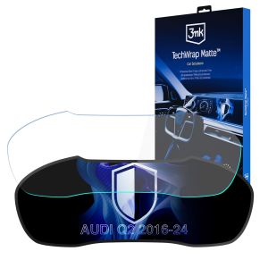 Matná ochranná fólia na displej prístrojového štítu pre AUDI Q2 2016-24 (Virtual Cockpit) - 3mk TechWrap Matte Cluster™