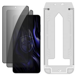 2x Tvrdené súkromné sklo s aplikátorom pre Samsung Galaxy S25 Edge - 3mk HARDY® Privzone 9H™