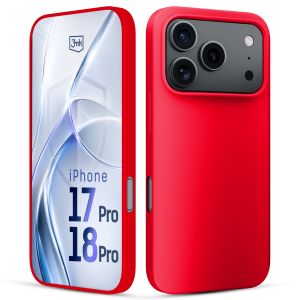 Silikónové puzdro pre Apple iPhone 17 Pro/ 18 Pro - 3mk HARDY® Mellow Case™ Red