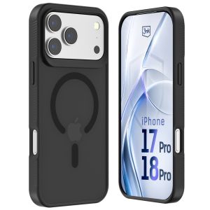 Dymové puzdro s MagSafe pre Apple iPhone 17 Pro/ 18 Pro – 3mk HARDY® Hazy MagCase™ Black