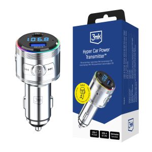Transmiter 3v1 48W QC PD PPS USB-C USB-A 3mk Hyper Car Power Transmitter