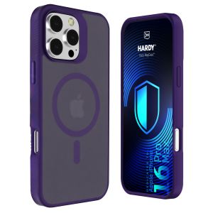 Dymové puzdro s MagSafe pre Apple iPhone 16 Pro Max – 3mk HARDY® Hazy MagCase™ Purple