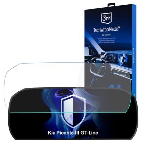 Matná ochranná fólia na displej prístrojového štítu pre Kia Picanto III GT-Line 2023- - 3mk TechWrap Matte Cluster™