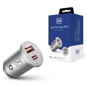 Autonabíjačka PD QC PSS USB-C USB-A 3mk Hyper Car Charger 45W