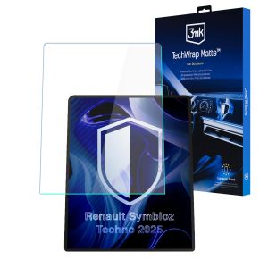 Matná ochranná fólia na displej navigácie pre Renault Symbioz Techno 2025 – 3mk TechWrap Matte™ Center Display