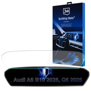 Matná ochranná fólia na displej navigácie pre AUDI A5 F5 2019-24 – 3mk TechWrap Matte™ Center Display