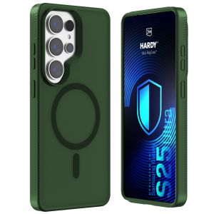 Dymové puzdro s MagSafe pre Samsung Galaxy S25 Ultra – 3mk HARDY® Hazy MagCase™ Green