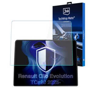 Matná ochranná fólia na displej navigácie pre Renault Clio Evolution TCe90 2025- – 3mk TechWrap Matte™ Center Display