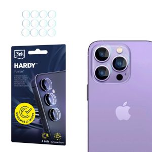 Sklíčko na objektív fotoaparátu pre Apple iPhone 14 Pro/14 Pro Max - 3mk HARDY® Fusion Lens Protection™