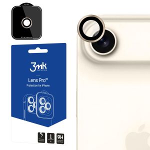 Tvrdené sklo na objektív fotoaparátu pre Apple iPhone Air - 3mk Lens Protection Pro Titanium Gold