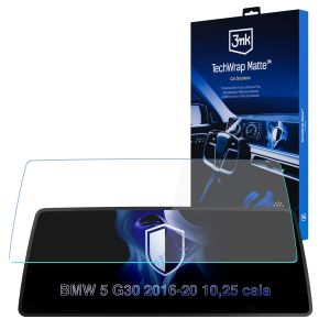 Matná ochranná fólia na displej navigácie pre BMW 5 G30 2016-20 10,25" – 3mk TechWrap Matte™ Center Display
