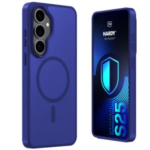 Dymové puzdro s MagSafe pre Samsung Galaxy S25 – 3mk HARDY® Hazy MagCase™ Blue