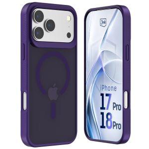 Dymové puzdro s MagSafe pre Apple iPhone 17 Pro/ 18 Pro – 3mk HARDY® Hazy MagCase™ Purple