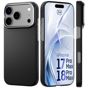 Puzdro z aramidového vlákna s MagSafe na Apple iPhone 17 Pro Max/ 18 Pro Max - 3mk HARDY® Aramid MagCase™
