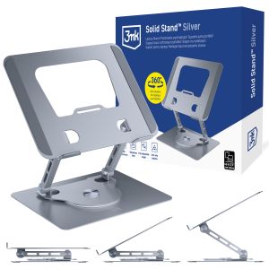 Hliníkový podstavec pod laptop 3mk Solid Stand™ Silver