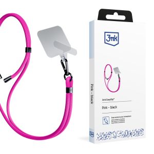 Šnúrka na smartfón 3mk EasyClip Pink (black)