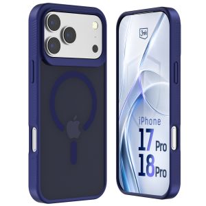 Dymové puzdro s MagSafe pre Apple iPhone 17 Pro/ 18 Pro – 3mk HARDY® Hazy MagCase™ Blue