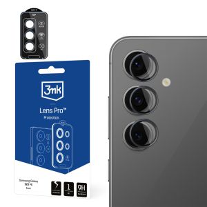 Tvrdené sklo na objektív fotoaparátu pre Samsung Galaxy S24 FE 3mk Lens Protection Pro Black