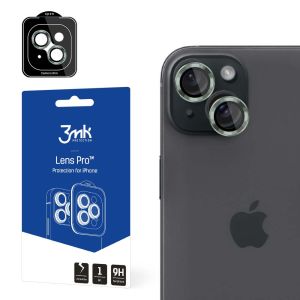 Tvrdené sklo na objektív fotoaparátu pre Apple iPhone 15 Plus 3mk Lens Protection Pro Alpine Green
