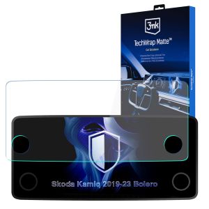Matná ochranná fólia na displej navigácie pre Skoda Kamiq Bolero 2019-23 – 3mk TechWrap Matte™ Center Display