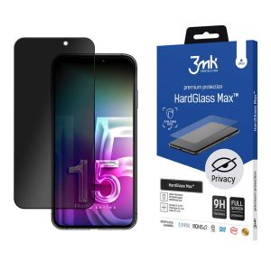 Sklo na ochranu súkromia pre Apple iPhone 15 Plus/16 Plus - 3mk HardGlass Max Privacy