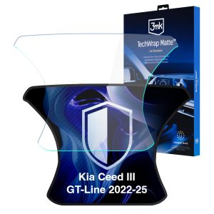 Matná ochranná fólia na displej prístrojového štítu pre Kia Ceed III GT-Line 2022-25 - 3mk TechWrap Matte Cluster™