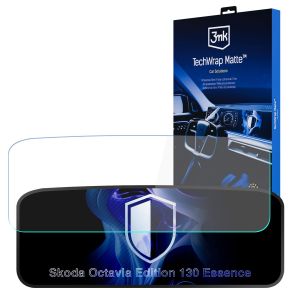 Matná ochranná fólia na displej prístrojového štítu pre Skoda Octavia Edition 130 Essence - 3mk TechWrap Matte Cluster™