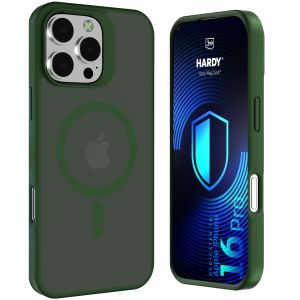Dymové puzdro s MagSafe pre Apple iPhone 16 Pro – 3mk HARDY® Hazy MagCase™ Green
