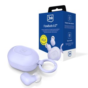 Bezdrôtové slúchadlá TWS 3mk FlowBuds 6.0™ Lavender
