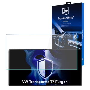 Matná ochranná fólia na displej navigácie pre VW Transporter T7 Furgon 2024- – 3mk TechWrap Matte™ Center Display